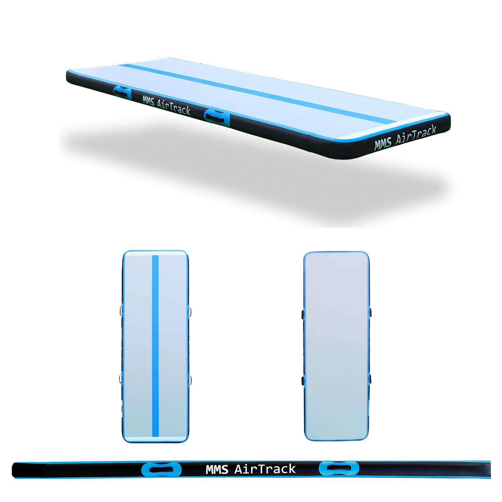 Airtrack blauw voorkant achterkant zijkant Airtrack blauw voorkant achterkant zijkant